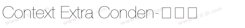Context Extra Conden字体转换